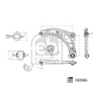 Bras De Suspension Avant Gauche Pour Nissan Micra V 54501-5FA1C 54501-5RB0C