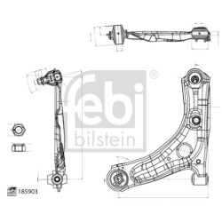 Bras De Suspension Avant Gauche Pour Peugeot Toyota Aygo Citroën 1614191480