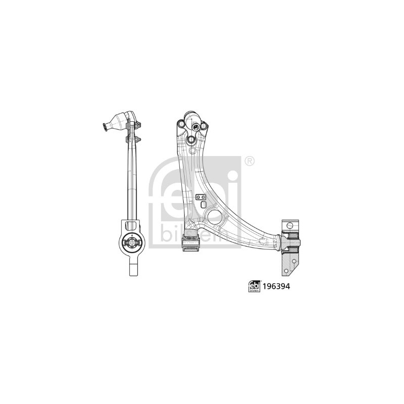 Bras De Suspension Avant Droit Pour VW Caddy IV 2K5407152S1 2K5407152