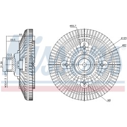 Embrayage Ventilateur De Radiateur Pour Renault Trucks Mascott