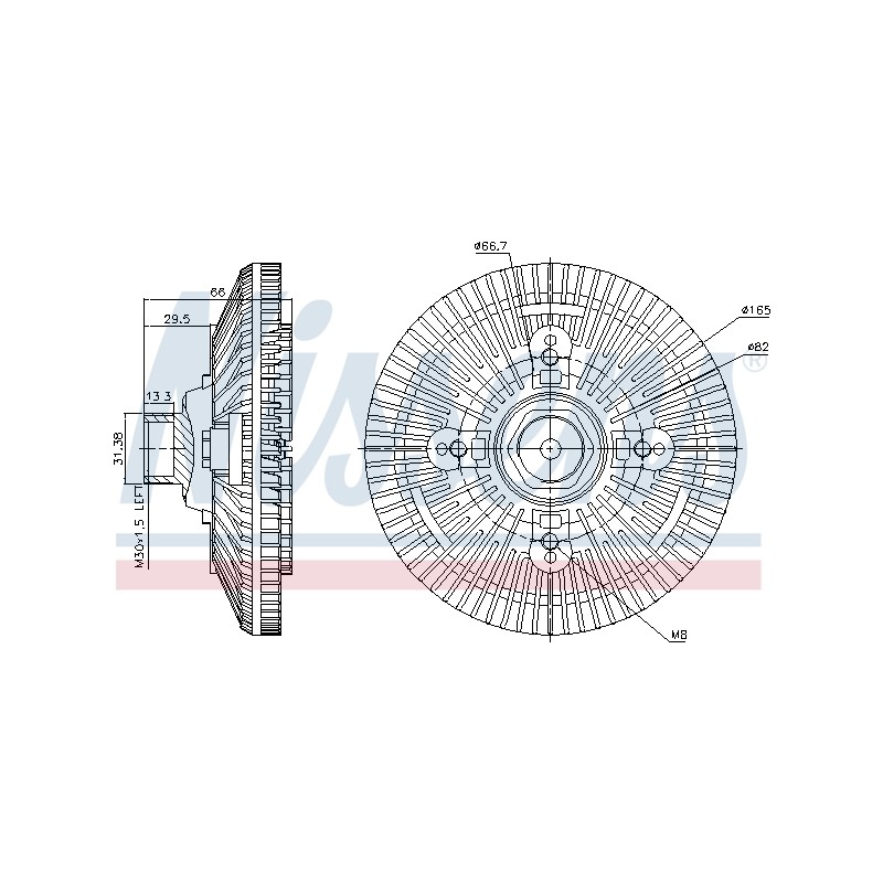 Embrayage Ventilateur De Radiateur Pour Renault Trucks Mascott
