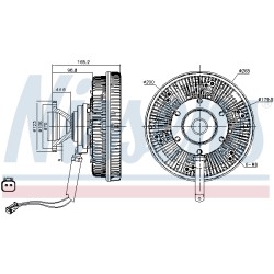 Embrayage Ventilateur De Radiateur Pour SCANIA G I P R T 1520308