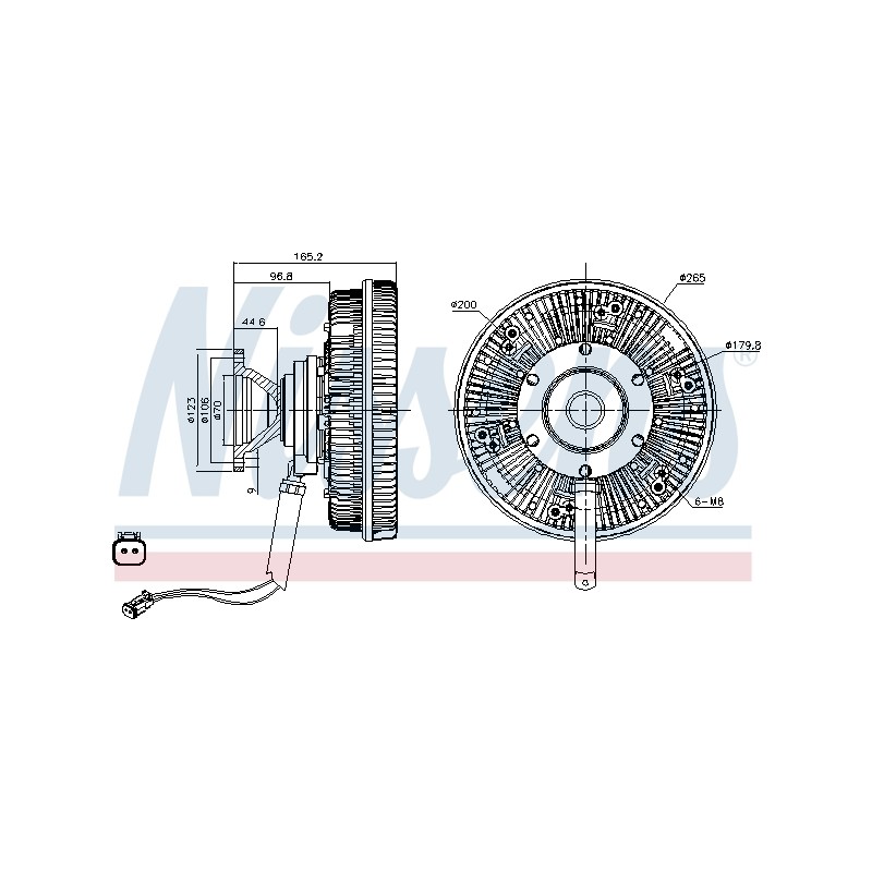 Embrayage Ventilateur De Radiateur Pour SCANIA G I P R T 1520308