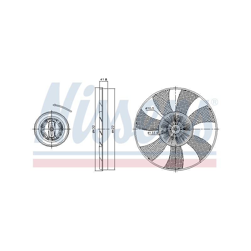 Embrayage Ventilateur De Radiateur Pour VW Crafter 30-35 30-50 MERCEDES Sprinter