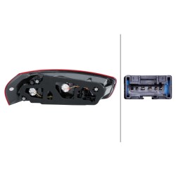 Feu Arrrière Droit Pour Citroën C4 Picasso II 9676120680