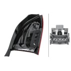 Feu Arrière Gauche Pour Renault Twingo II 265550521R