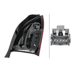 Feu Arrière Gauche Pour Renault Twingo II 265550521R