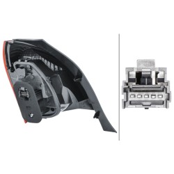 Feu Arrrière Droit Pour Renault Twingo II 265502963R