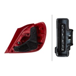 Feu Arrière Gauche Pour Peugeot 207 6350.HQ 9686565980