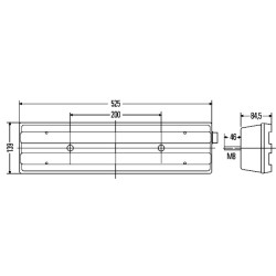 Feu Arrrière Droit Pour MERCEDES-TRUCK ACTROS MP2 / MP3 ATEGO AXOR 2 ECONIC