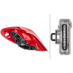 Feu Arrrière Droit Pour Peugeot 207 6351.Y7