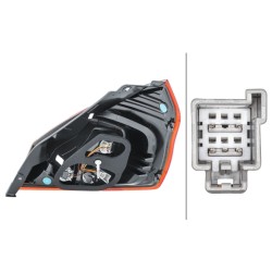 Feu Arrière Gauche Pour Ford Fiesta VI 1823622 C1BB-13405-AD