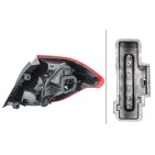 Feu Arrière Gauche Pour Citroën C4 II - 6350.KS
