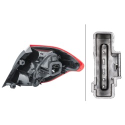 Feu Arrière Gauche Pour Citroën C4 II - 6350.KS