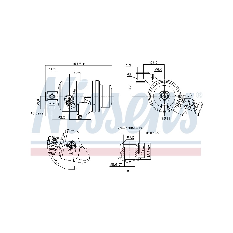 Filtre Deshydratant Clim Pour MERCEDES 124 Cabriolet Classe E T-Model Kombi