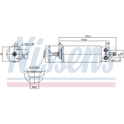 Filtre Deshydratant Clim Pour Renault Megane I Scenic Scénic 7700423936