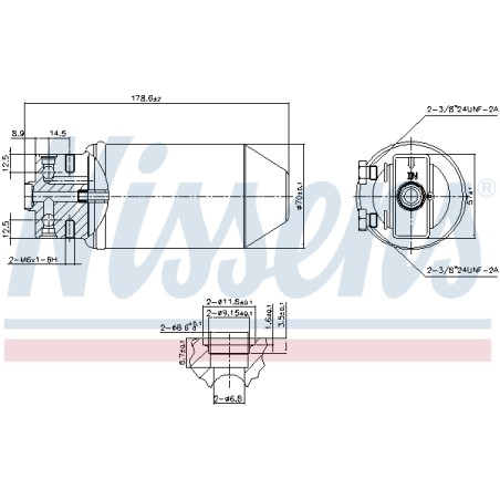 Filtre Deshydratant Clim Pour Saab 9-3 Cabriolet 900 II 4230462 4868949 7496847