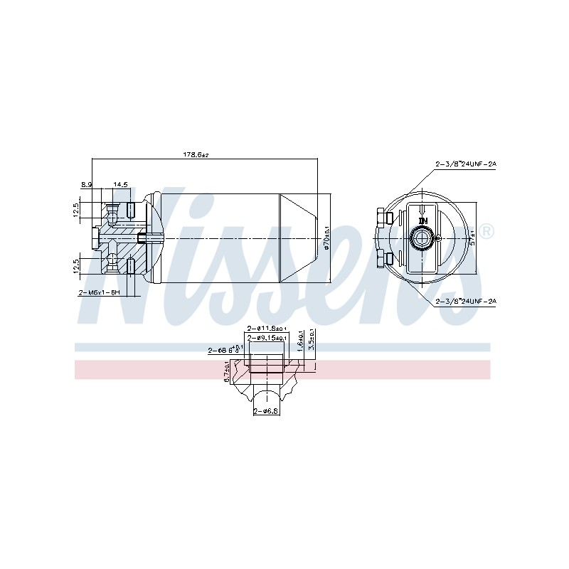 Filtre Deshydratant Clim Pour Saab 9-3 Cabriolet 900 II 4230462 4868949 7496847