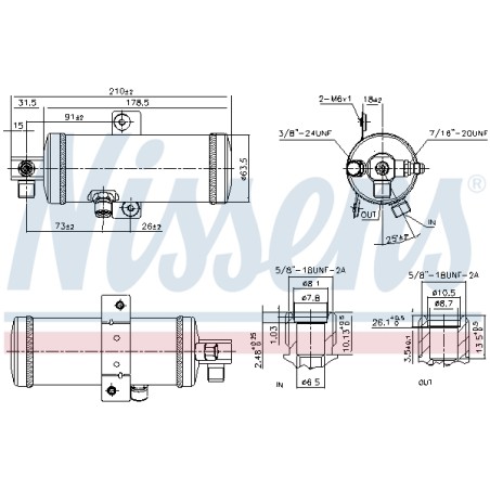 Filtre Deshydratant Clim Pour Peugeot 605 Citroën XM 6453.P6 6453.Z0