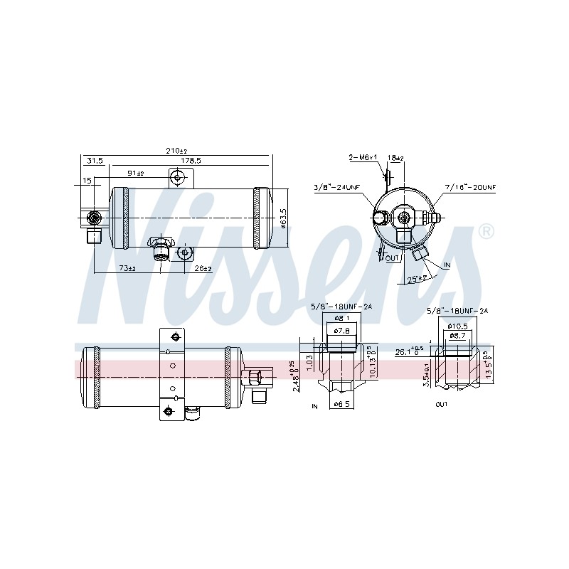 Filtre Deshydratant Clim Pour Peugeot 605 Citroën XM 6453.P6 6453.Z0