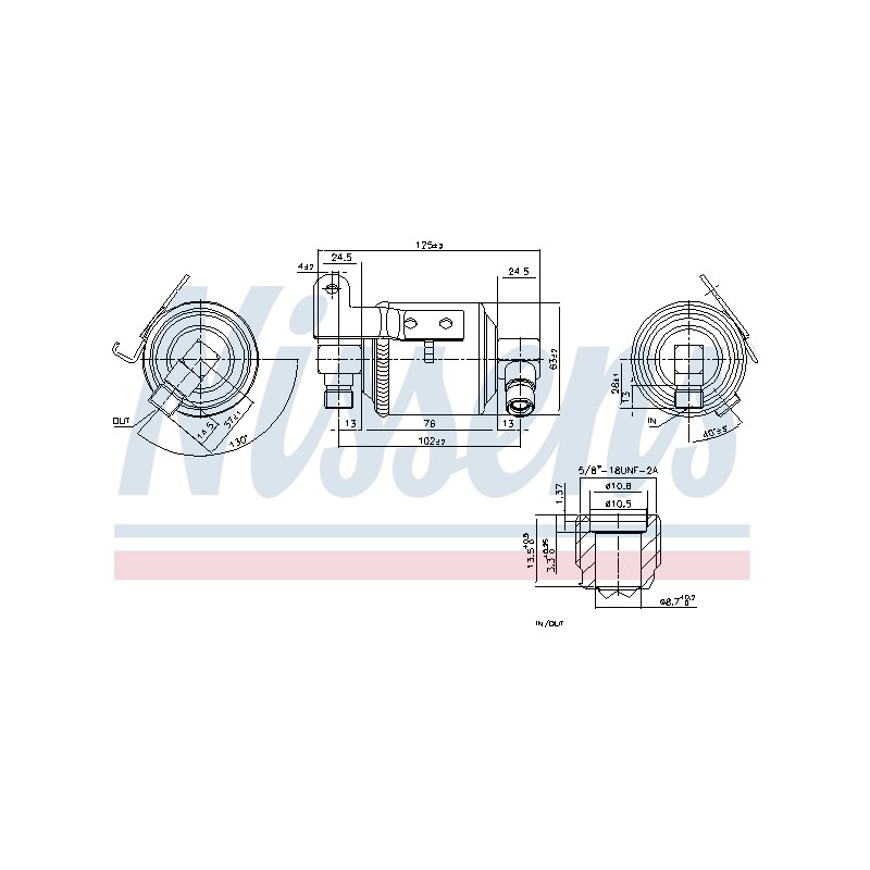 Filtre Deshydratant Clim Pour Peugeot 306 Partner Citroën Berlingo Xsara ZX