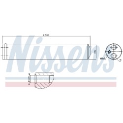 Filtre Deshydratant Clim Pour Renault Clio II Dacia Nissan 2764000QAB 2764000QAC