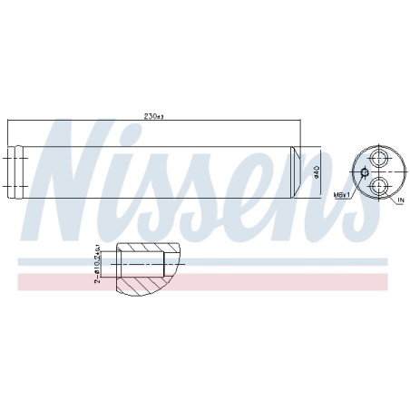 Filtre Deshydratant Clim Pour Renault Clio II Dacia Nissan 2764000QAB 2764000QAC