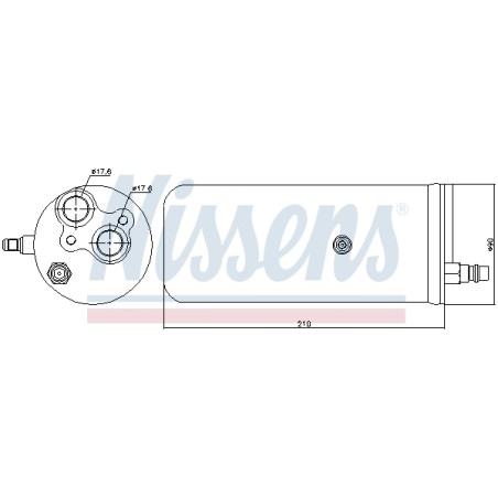 Filtre Deshydratant Clim Pour Ford Transit 3C1H19E647AA 4042676 4053339 4510765