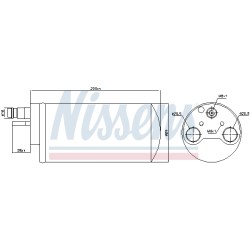 Filtre Deshydratant Clim Pour Renault Espace IV Laguna II VELSatis 8200025640
