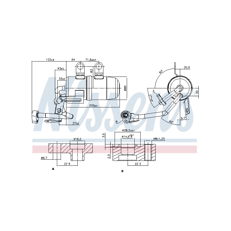 Filtre Deshydratant Clim Pour Volvo C30 C70 II S40 V50 1281837 30661742 30738666