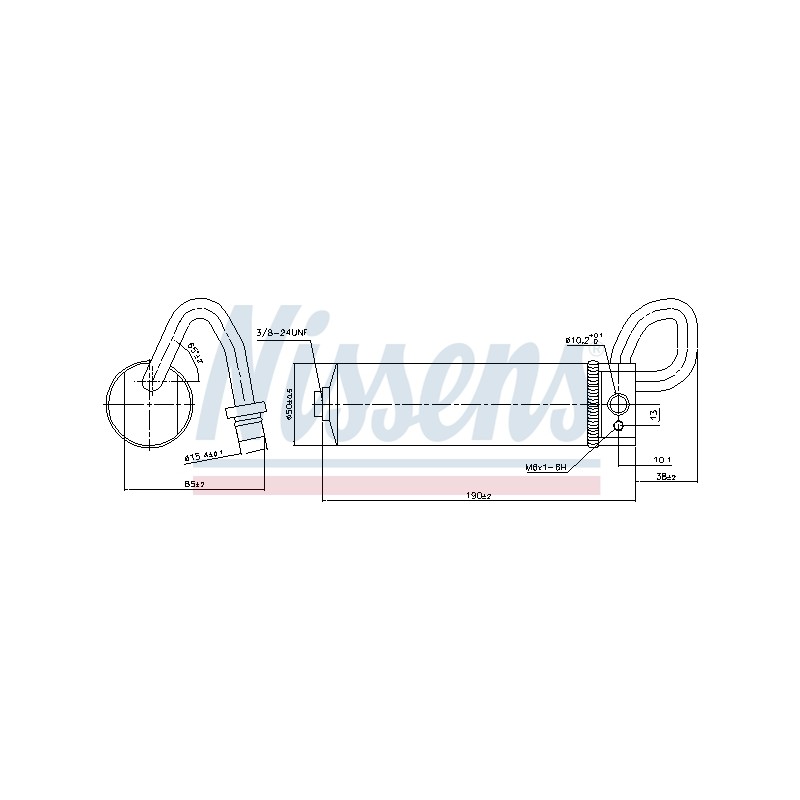 Filtre Deshydratant Clim Pour Nissan Qashqai +2 I 92133BB50A