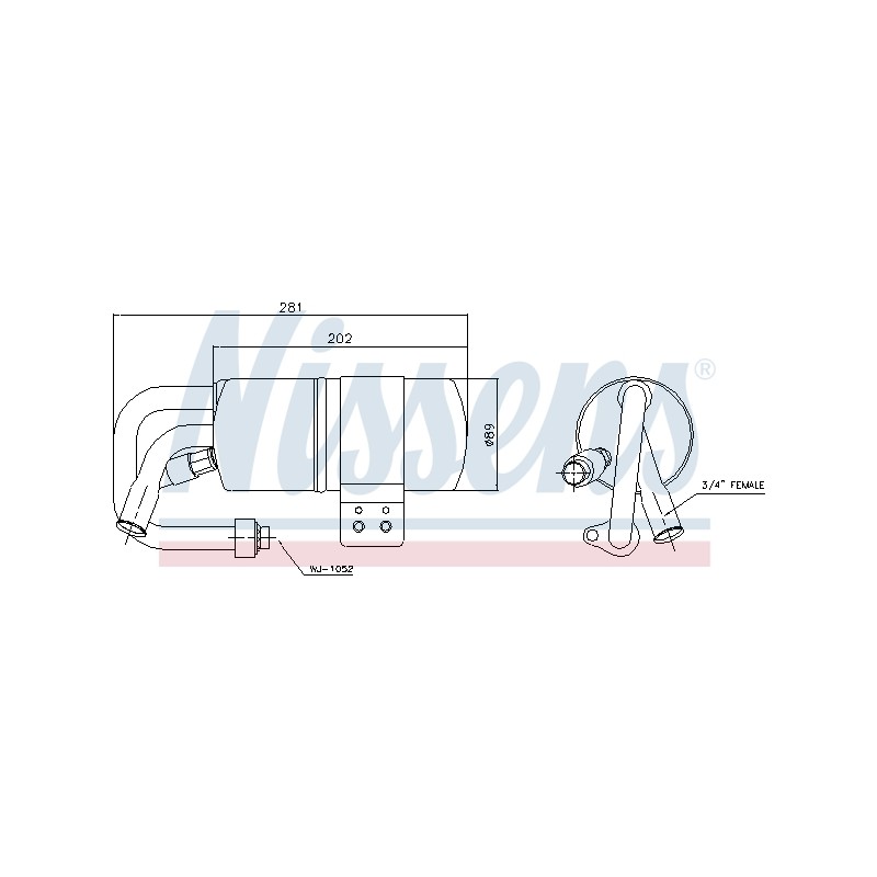 Filtre Deshydratant Clim Pour Ford Fiesta V Fusion 1335953 5S6H19E647AC