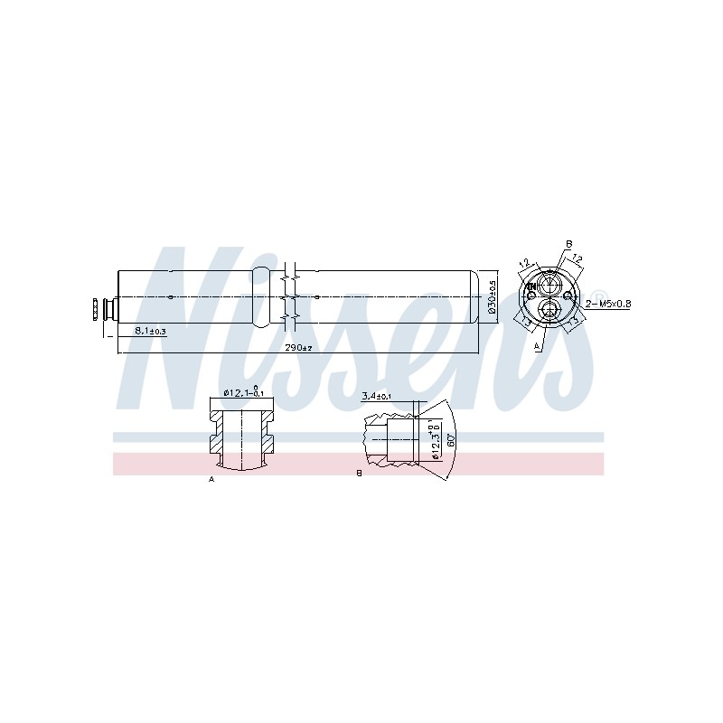 Filtre Deshydratant Clim Pour Audi A4 A5 Q5 8T0298403