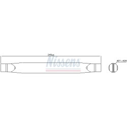 Filtre Deshydratant Clim Pour Ford Fiesta VI 1666196 8V5119B961AA