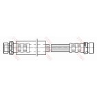 Flexible De Frein Arrière Pour Ford Fiesta V Mazda 2 2S61-2282-AE 2S61-2282-AF