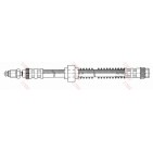 Flexible de Frein Avant Pour Peugeot 405 I II 480642 480646