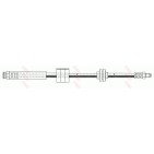Flexible de Frein Avant Pour Fiat Cinquecento 0000046476990 46481635 7635376