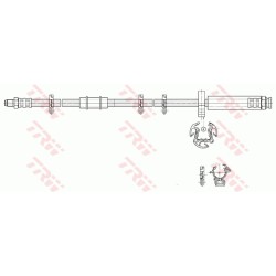 Flexible de Frein Avant Pour Peugeot Fiat Citroën 480671 1311401080 480696