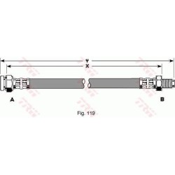 Flexible De Frein Avant Droit Pour Fiat Barchetta Palio Punto Lancia Y Y10