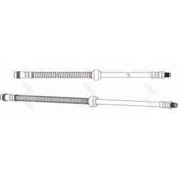 Flexible de Frein Avant Pour Peugeot 1007 Partner Citroën Berlingo C2 Xsara