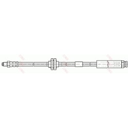 Flexible de Frein Avant Pour Fiat Grande Punto 46760308 71736927
