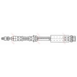 Flexible de Frein Avant Pour Ford Fiesta V Fusion 1201141 1437504 2S61-2078-AE