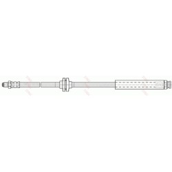 Flexible de Frein Avant Pour Fiat Panda 51718921