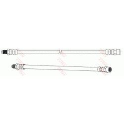 Flexible De Frein Arrière Pour BMW Série 5 E61 34306782862 34306795676