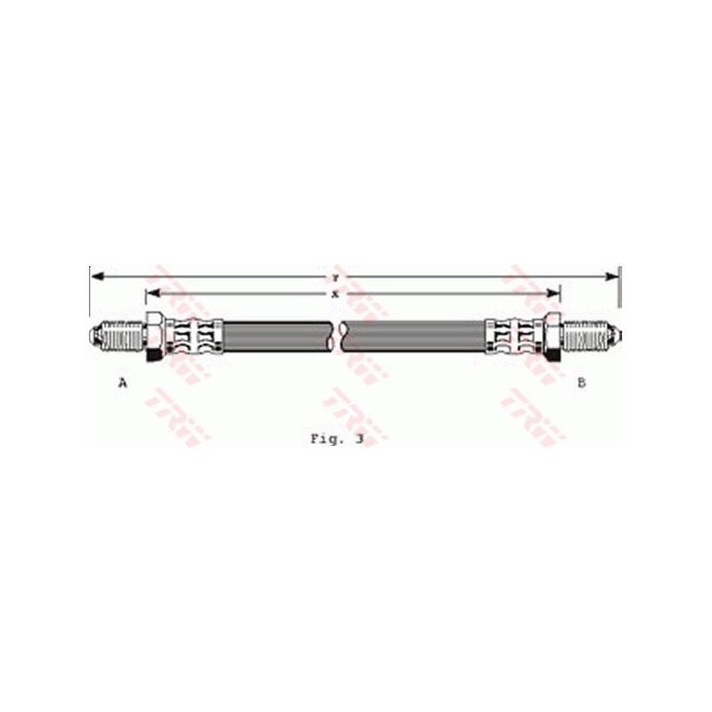 Flexible de Frein Avant Pour Ford Daimler Jaguar 1553661 C41741 1563561 C417413