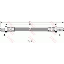 Flexible de Frein Avant Pour Ford Escort III IV Orion I II 6135220