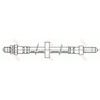 Flexible De Frein Arrière Gauche Pour Ford Escort III IV Orion I II 1648811