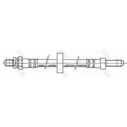 Flexible De Frein Arrière Gauche Pour Ford Escort III IV Orion I II 1648811