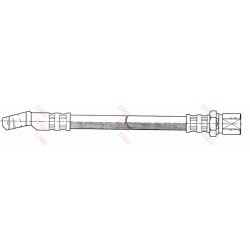 Flexible de Frein Avant Pour Seat Fiat 124 Autobianchi Lancia 1014106 4157473