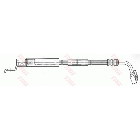 Flexible De Frein Avant Gauche Pour Jeep Cherokee Grand I Wrangler II 52007583